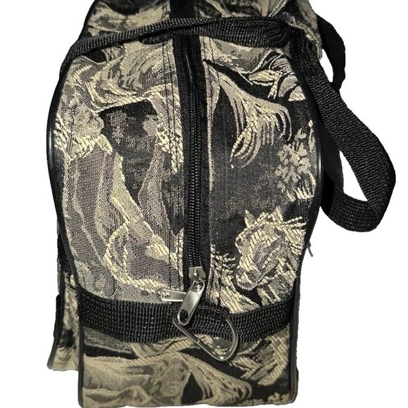 2 Pcs Set Protocol Equine Horse Tapestry Travel Luggage Shoulder And Tote Bag - Picture 10 of 11